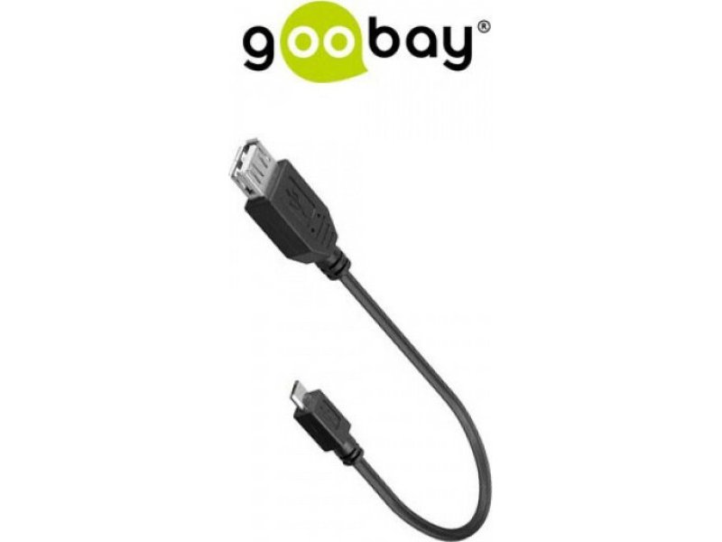 GOOBAY 95194 Καλώδιο OTG USB 2.0 θηλ - USB micro B 0004941