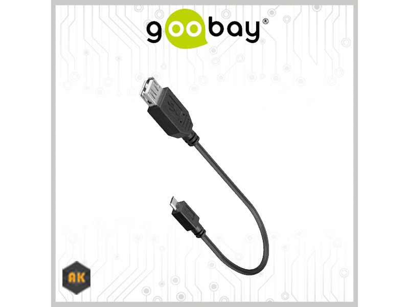 GOOBAY 95194 Καλώδιο OTG USB 2.0 θηλ - USB micro B 0004941