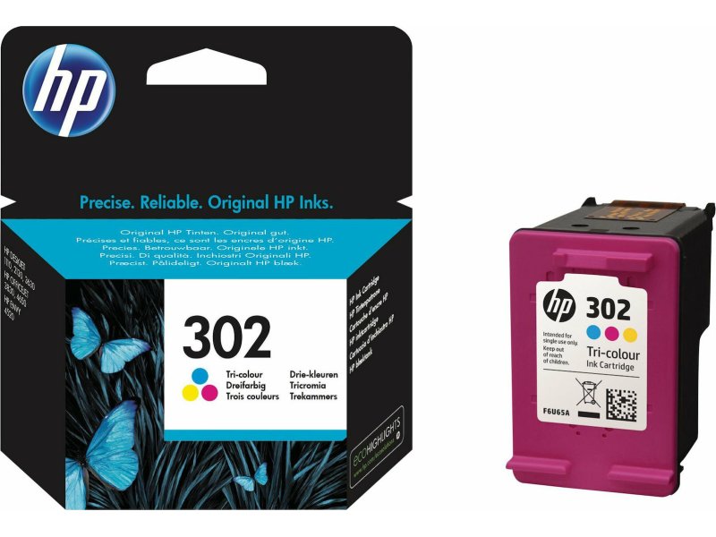 HP No302 F6U65AE Μελάνι Εκτυπωτή Colour 0009387