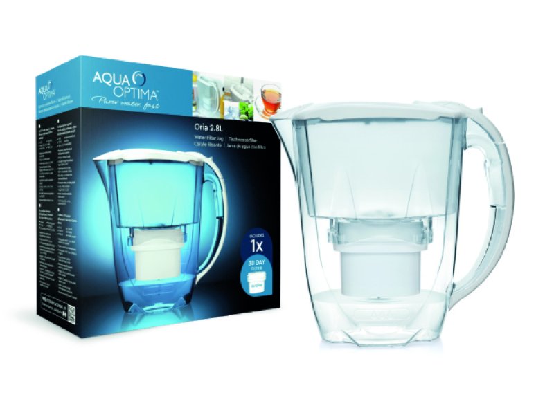 AQUA OPTIMA Oria EJ0630 Κανάτα Φιλτραρίσματος Νερού 2,8lt + 1 Φίλτρο 30 Ημερών Λευκό. 0012598