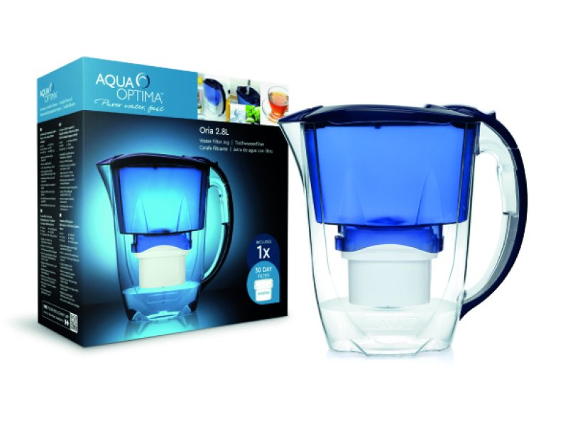 AQUA OPTIMA Oria EJ0639 Κανάτα Φιλτραρίσματος Νερού 2,8lt + 1 Φίλτρο 30 Ημερών Μπλε. 0018552