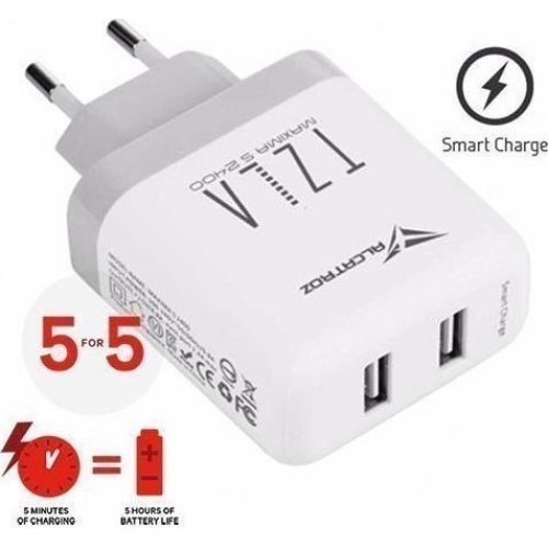 ALCATROZ S2400W Quick Charger 5 For 5 Maxima White 0019187