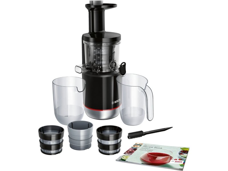 BOSCH MESM 731M Αποχυμωτής Slow Juicer 150W Μαύρο/Ανοξείδωτο Ατσάλι 0019581