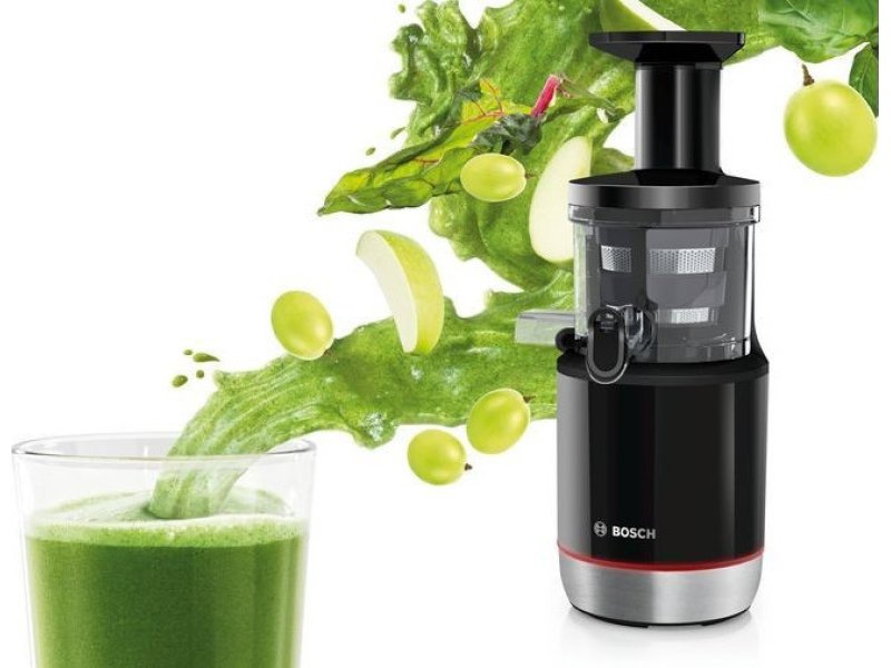 BOSCH MESM 731M Αποχυμωτής Slow Juicer 150W Μαύρο/Ανοξείδωτο Ατσάλι 0019581