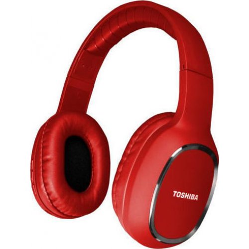 TOSHIBA RZE-BT160H-RED Audio Bluetooth Sport Rubber Coated Stereo Headphone Red 0019601