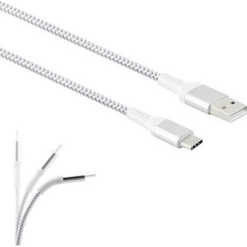 LAMTECH LAM450299 TYPE-C V2,0 HIGH QUALITY UNBREAKABLE CABLE SILVER 0020402