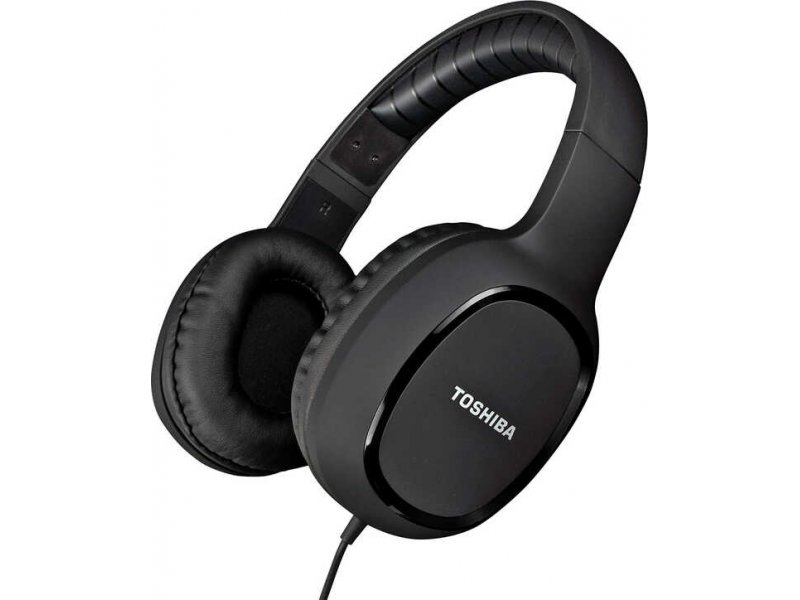 TOSHIBA RZE-D160H-BLK Audio Wired Over Ear Headphones Black 0020738