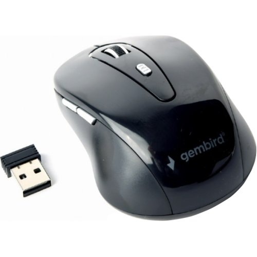 GEMBIRD MUSW-6B-01 Wireless Optical Mouse 6 Buttons Black 0021239