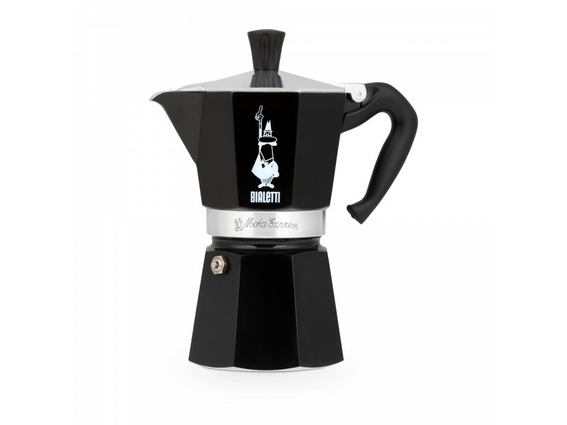 BIALETTI Moka Express Καφετιέρα Espresso 3 Μερίδων Μαύρο - Αλουμινίο (0004952) 0021555