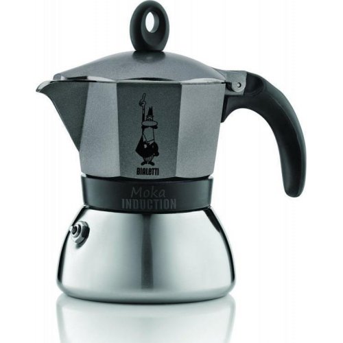 BIALETTI Moka Induction Καφετιέρα Espresso 3 Μερίδων Ανθρακίτης - Για επαγωγικές εστίες (0004822) 0021557