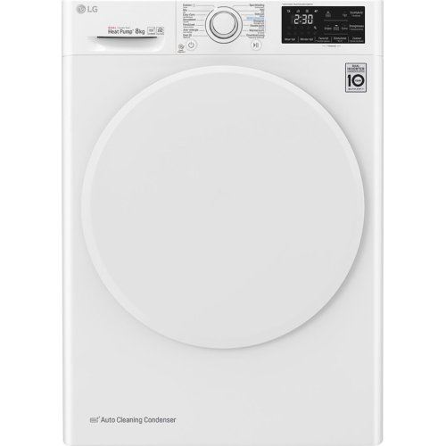 LG RC80U2AV0Q Στεγνωτήριο Ρούχων 8 KG Α+++ (Υ x Π x Β): 850 x 600 x 690 Λευκό 0025982