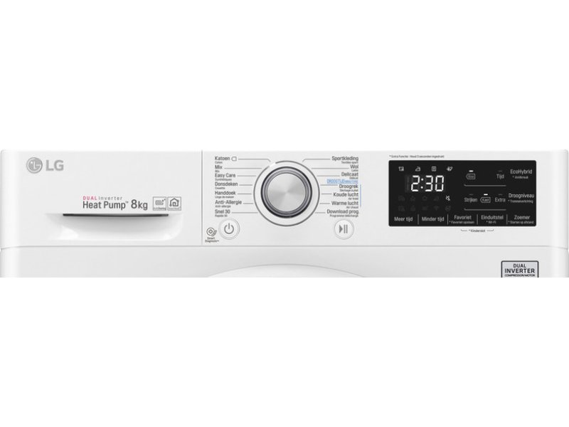 LG RC80U2AV0Q Στεγνωτήριο Ρούχων 8 KG Α+++ (Υ x Π x Β): 850 x 600 x 690 Λευκό 0025982