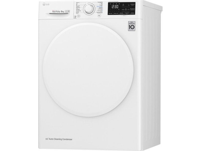LG RC80U2AV0Q Στεγνωτήριο Ρούχων 8 KG Α+++ (Υ x Π x Β): 850 x 600 x 690 Λευκό 0025982