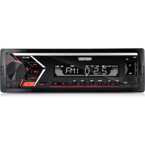VOICE KRAFT VK-1049 AUX/Bluetooth/SD Card/Spotify/USB Αυτοκινήτου Κόκκινο 0026053