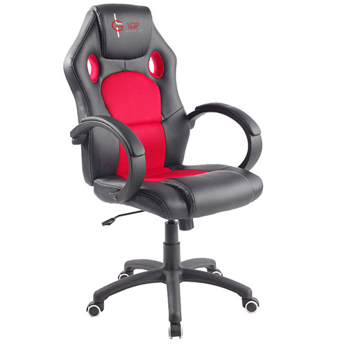 LGP 021547 Gaming Chair Kronos Κόκκινη Δέρμα Καρέκλα Γραφείου 0026412