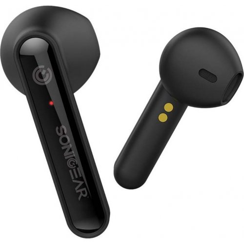 SONIC GEAR TWS1B Ασύρματα Bluetooth 5.0 Clear Audio Earpumps Ακουστικά Μαύρα 0026656