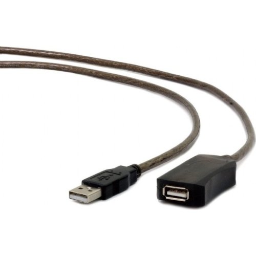 CABLEXPERT UAE-01-5M USB 2.0 Cable USB-A male - USB-A female 5m Μαύρο 0027515