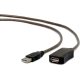 CABLEXPERT UAE-01-5M USB 2.0 Cable USB-A male - USB-A female 5m Μαύρο 0027515