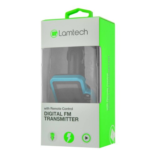 LAMTECH LAM020281  DIGITAL FM TRASMITTER WITH REMOTE CONTROL BLUE 0027735