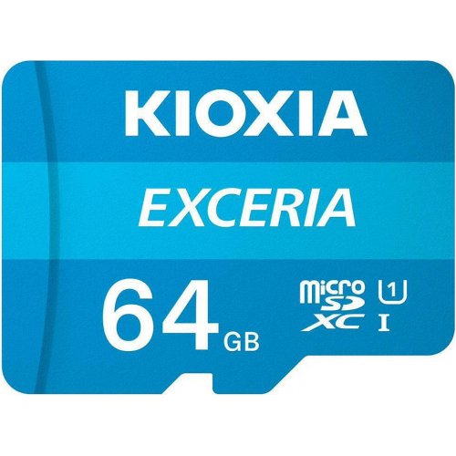KIOXIA LMEX1L064GG2 EXCERIA microSDXC 64GB U1 with Adapter 0027989