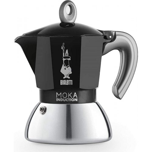 BIALETTI Moka Induction Καφετιέρα Espresso 2 Μερίδων Μαύρο (0006932/NP) 0028528