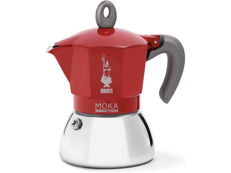 BIALETTI New Moka Induction Καφετιέρα Espresso 4 Μερίδων Κόκκινο (0006944) 0028530