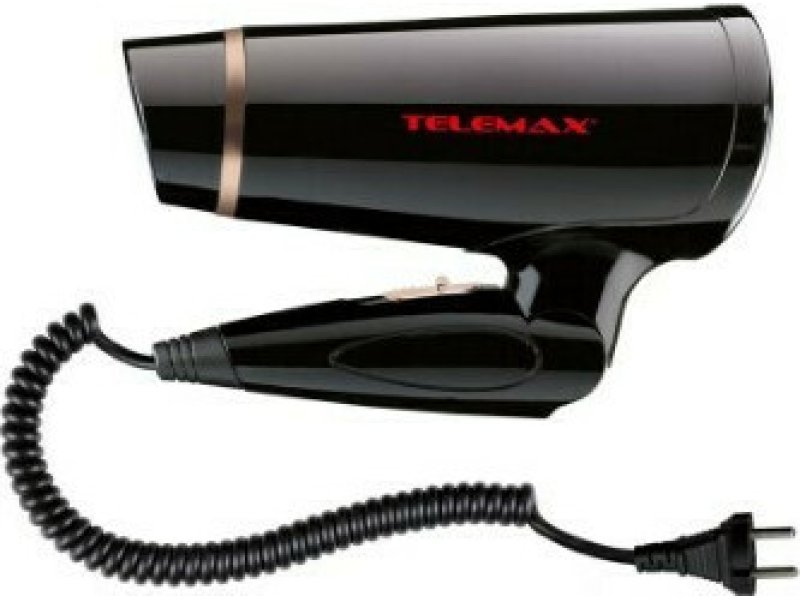 TELEMAX 6609 Σεσουάρ ταξιδίου 1600W Μαύρο 0028906