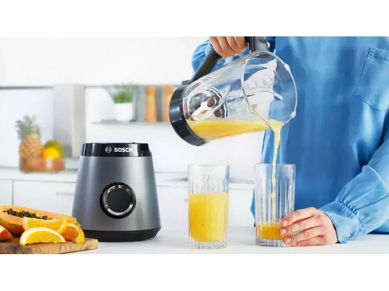 BOSCH MMB6174S Μπλέντερ για Smoothies με Γυάλινη Κανάτα 1,5Lt 1200Watt Γκρι 0029355