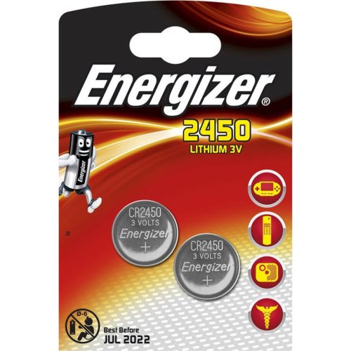 ENERGIZER CR2450 Μπαταρία λιθίου (κουμπί) Energizer CR2450, σε blister με 2 μπαταρίες 0029569