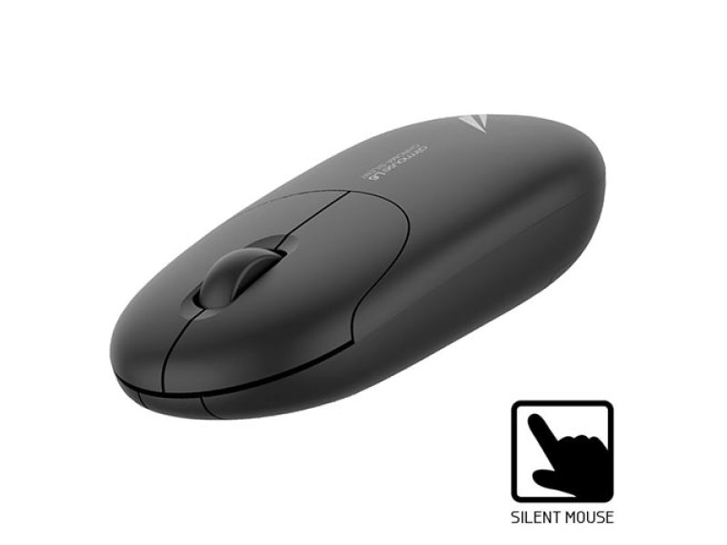 ALCATROZ AML6SBK AIRMOUSE L6 Επαναφορτιζόμενο, αθόρυβο ποντίκι ,Μαύρο 0030073