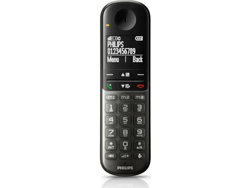 PHILIPS XL4901DS-34 Ασύρματο Τηλέφωνο με Aνοιχτή Aκρόαση Μαύρο 0030825
