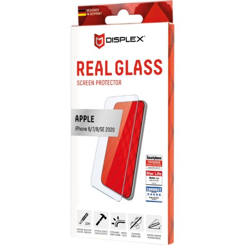 DISPLEX REAL GLASS 3D FULL GLUE IPHONE 6 PLUS / 7 PLUS / 8 PLUS BLACK 0030922