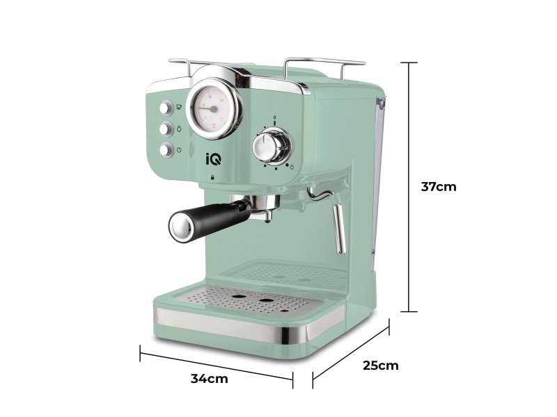 IQ CM-175 Μηχανή Espresso 1100W Πίεσης 20bar Πράσινη 0032228