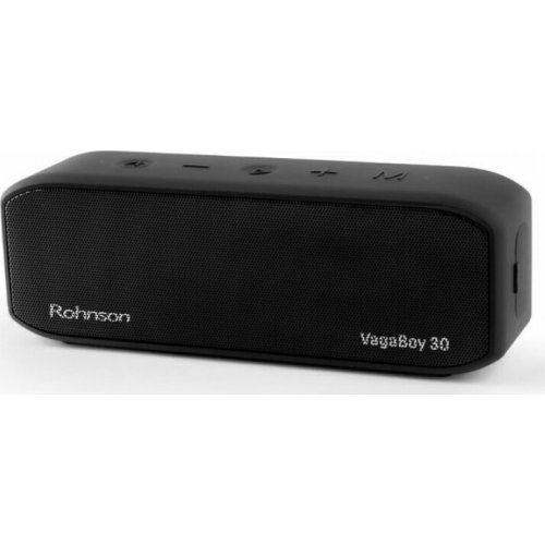 ROHNSON RS-1030 Vagaboy 30 Αδιάβροχο Ηχείο Bluetooth 30W με 12 ώρες Λειτουργίας Μαύρο 0032268