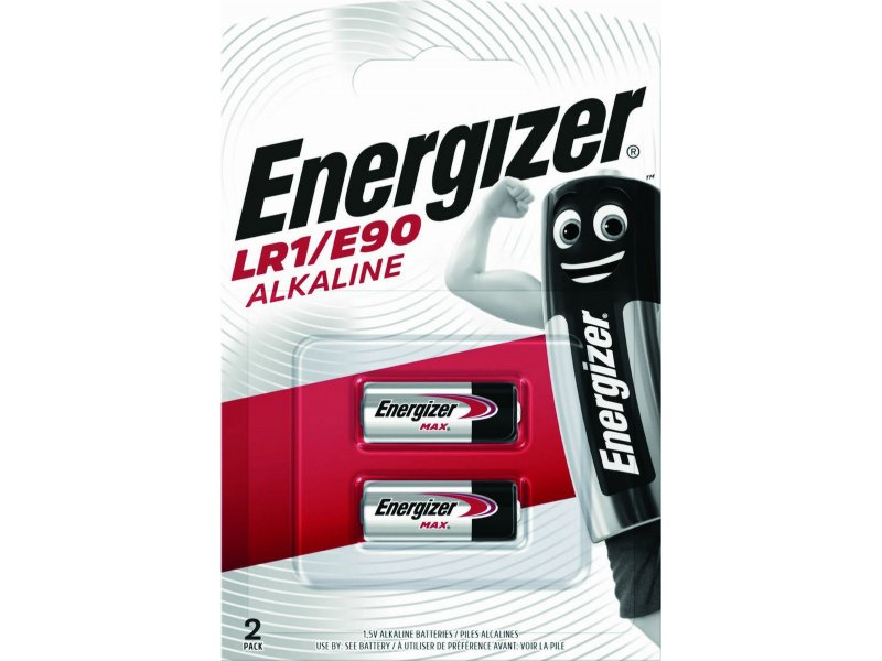 ENERGIZER LR1/E90/2TE Αλκαλική μπαταρία LR1/E90, σε blister με 2 μπαταρίες 0032392