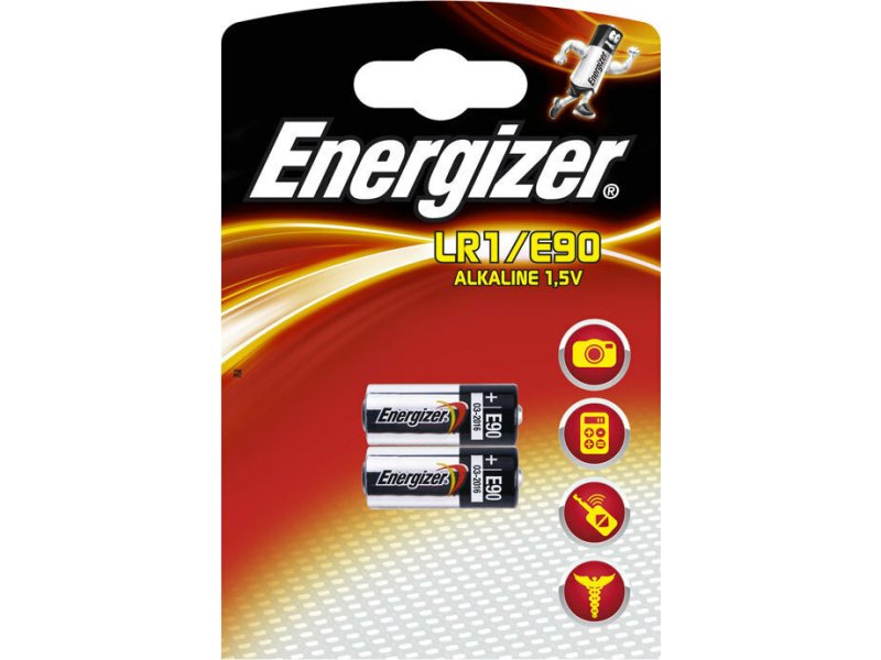 ENERGIZER LR1/E90/2TE Αλκαλική μπαταρία LR1/E90, σε blister με 2 μπαταρίες 0032392