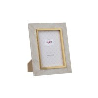 INART 3-30-524-0017  Κορνίζα Πλαστική 10x15cm Μπεζ/ Χρυσή 0032406