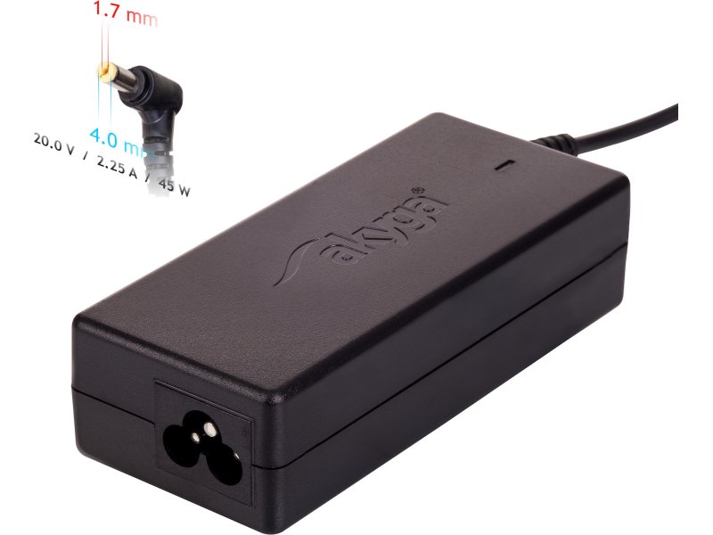 AKYGA AK-ND-50 Τροφοδοτικό για notebook/ laptop Lenovo 20V / 2,25A, 45W, με 4x1.7mm 0032864 AKYGA AK-ND-50 Τροφοδοτικό για notebook/ laptop Lenovo 20V / 2,25A, 45W, με 4x1.7mm 0032864