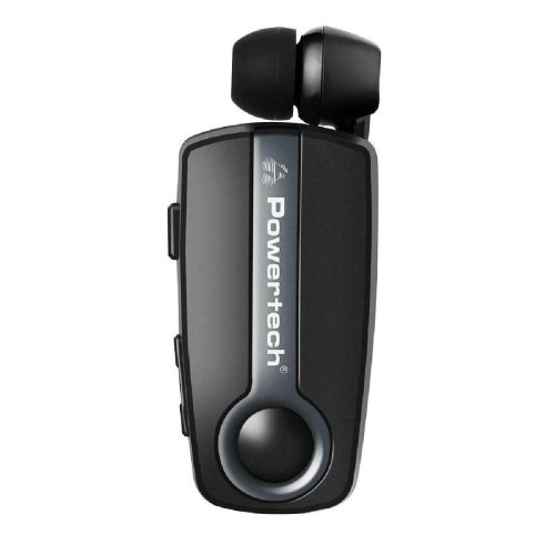 POWERTECH PT-998 Bluetooth earphone Klipp 2 multipoint, BT V5.1, γκρι 0032879