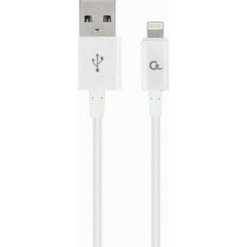 CABLEXPERT CC-USB2-AMLM-W-1M USB TO LIGHTNING SYNC AND CHARGING CABLE WHITE 1M 0032892