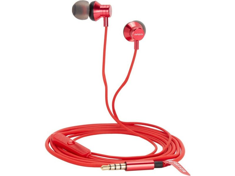 AIWA ESTM-50RD In-ear Handsfree με Βύσμα 3.5mm Κόκκινο 0033275