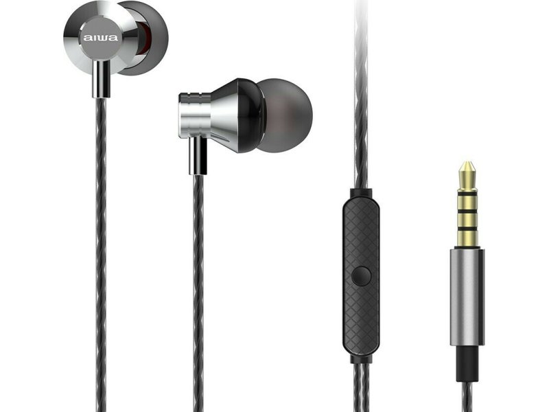 AIWA ESTM-50SL In-ear Handsfree με Βύσμα 3.5mm Silver 0033276