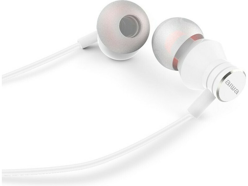 AIWA ESTM-50WT In-ear Handsfree με Βύσμα 3.5mm White 0033277