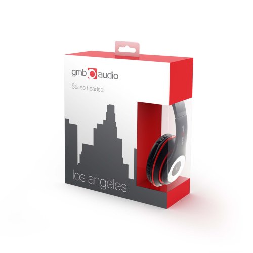 GEMBIRD MHS-LAX-B Los Angeles Στερεοφωνικά Ακουστικά με in-line Μικρόφωνο 0033398