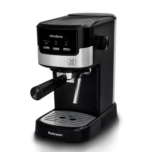 ROHNSON Modena R-98010 Μηχανή Espresso 1100W Πίεσης 20bar Μαύρη 0033678