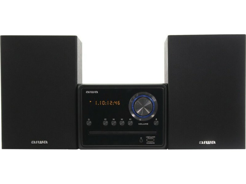 AIWA MSBTU-300 Ηχοσύστημα 2.0 20W με CD / Digital Media Player και Bluetooth Μαύρο 0033735