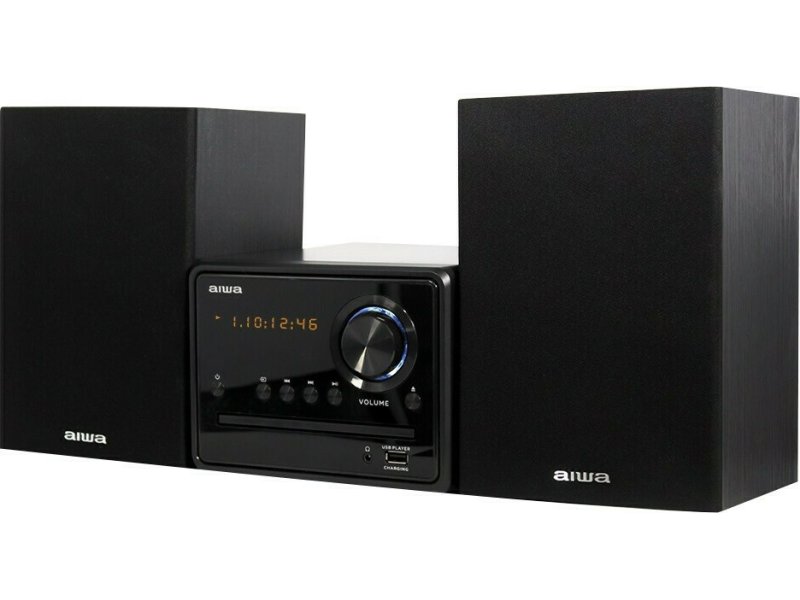 AIWA MSBTU-300 Ηχοσύστημα 2.0 20W με CD / Digital Media Player και Bluetooth Μαύρο 0033735