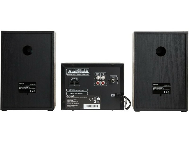 AIWA MSBTU-300 Ηχοσύστημα 2.0 20W με CD / Digital Media Player και Bluetooth Μαύρο 0033735