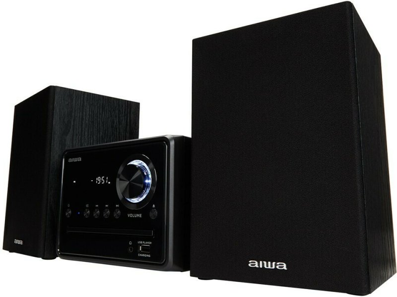 AIWA MSBTU-300 Ηχοσύστημα 2.0 20W με CD / Digital Media Player και Bluetooth Μαύρο 0033735