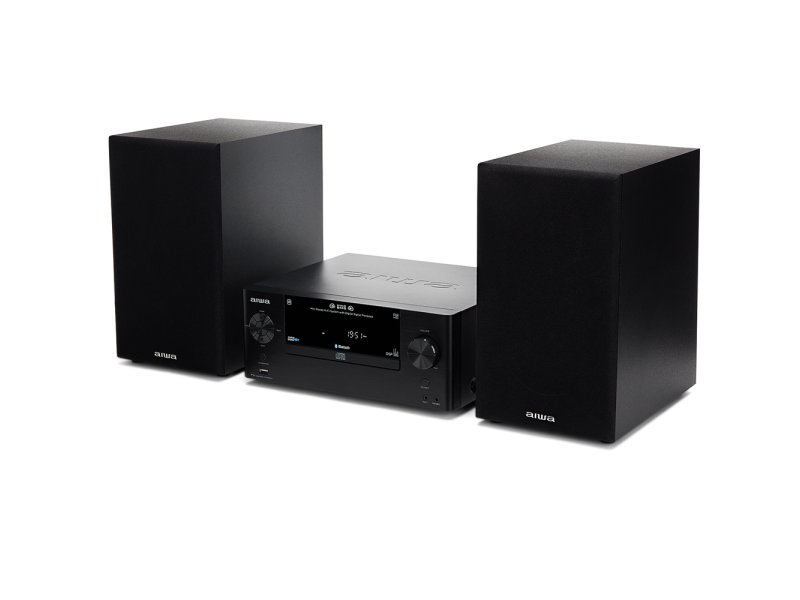 AIWA MSBTU-500 Ηχοσύστημα 2.0 50W με CD / Digital Media Player και Bluetooth Μαύρο 0033736